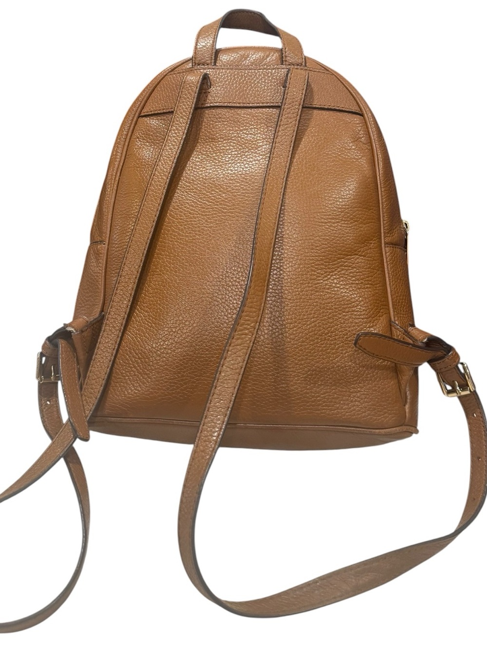 Michael Kors Cognac Pebbled Leather Backpack - Picture 3 of 6